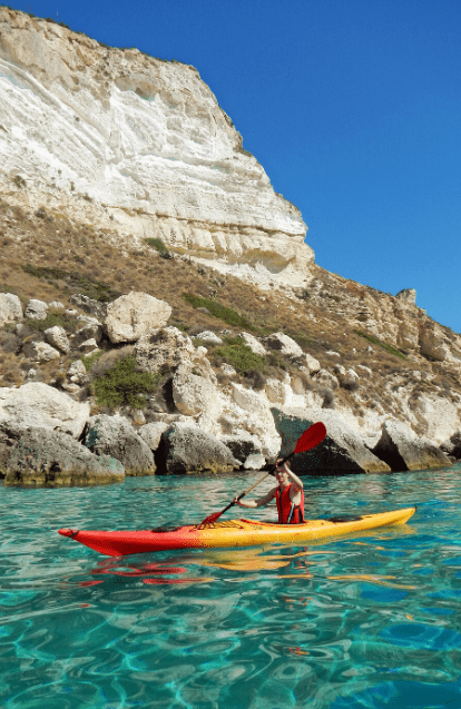 kayak in sardinia